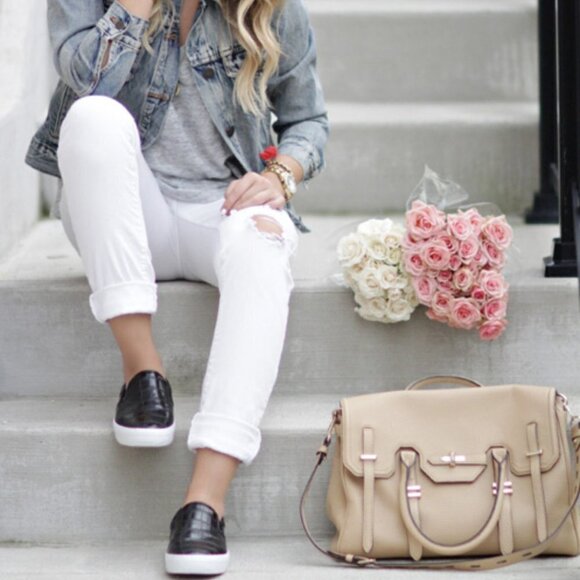 Rebecca Minkoff Jules Satchel Biscuit - Picture 2 of 12